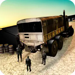 Heavy Off-road Army Truck Driver Parking Simulator
