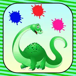 恐龙 染色 书 游戏 对于 孩子 自由